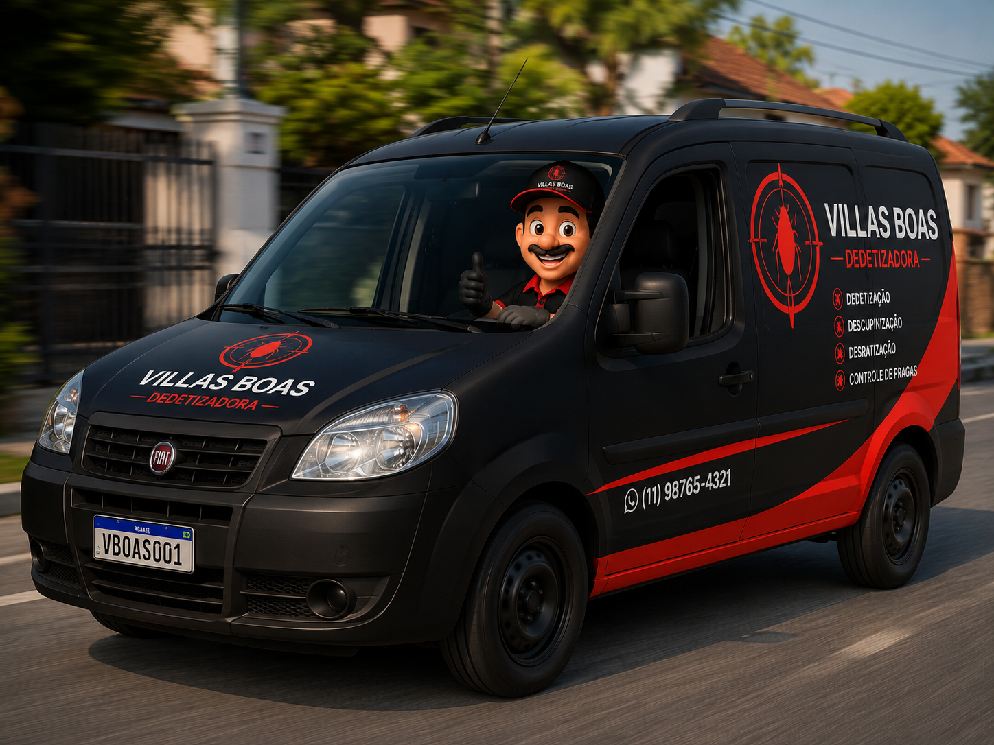 Mascote Villas Boas Dedetizadora